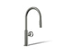 Billet® Pull-down kitchen sink faucet with two-function sprayhead