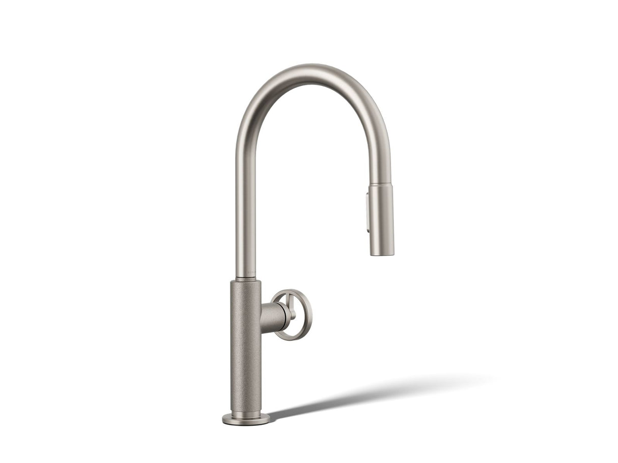 Billet® Pull-down kitchen sink faucet with two-function sprayhead