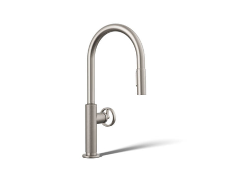 Billet® Pull-down kitchen sink faucet with two-function sprayhead