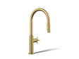 Billet® Touchless pull-down kitchen sink faucet with two-function sprayhead