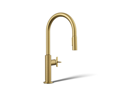 Billet® Touchless pull-down kitchen sink faucet with two-function sprayhead