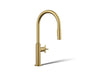 Billet® Touchless pull-down kitchen sink faucet with two-function sprayhead