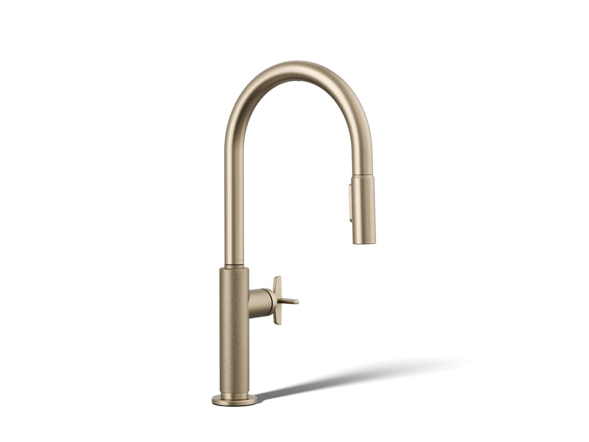 Billet® Touchless pull-down kitchen sink faucet with two-function sprayhead