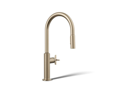 Billet® Touchless pull-down kitchen sink faucet with two-function sprayhead