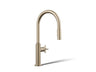 Billet® Touchless pull-down kitchen sink faucet with two-function sprayhead