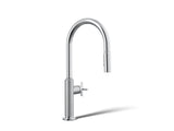 Billet® Touchless pull-down kitchen sink faucet with two-function sprayhead