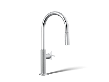 Billet® Touchless pull-down kitchen sink faucet with two-function sprayhead