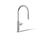 Billet® Touchless pull-down kitchen sink faucet with two-function sprayhead