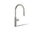 Billet® Touchless pull-down kitchen sink faucet with two-function sprayhead