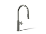 Billet® Touchless pull-down kitchen sink faucet with two-function sprayhead