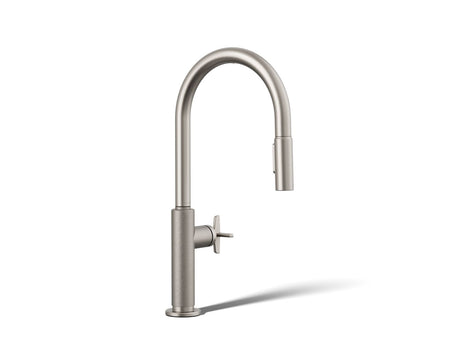 Billet® Touchless pull-down kitchen sink faucet with two-function sprayhead
