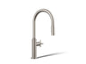 Billet® Touchless pull-down kitchen sink faucet with two-function sprayhead
