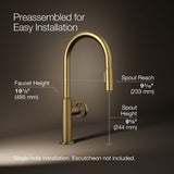 Billet® Touchless pull-down kitchen sink faucet with two-function sprayhead