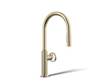Billet® Touchless pull-down kitchen sink faucet with two-function sprayhead