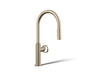 Billet® Touchless pull-down kitchen sink faucet with two-function sprayhead