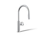 Billet® Touchless pull-down kitchen sink faucet with two-function sprayhead