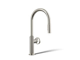 Billet® Touchless pull-down kitchen sink faucet with two-function sprayhead