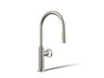 Billet® Touchless pull-down kitchen sink faucet with two-function sprayhead