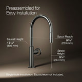 Billet® Touchless pull-down kitchen sink faucet with two-function sprayhead