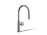 Billet® Touchless pull-down kitchen sink faucet with two-function sprayhead