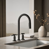 Billet® Pull-down kitchen sink faucet with two-function sprayhead