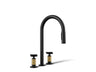 Billet® Pull-down kitchen sink faucet with two-function sprayhead