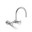 Billet® Two-hole wall-mount bridge kitchen sink faucet