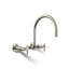 Billet® Two-hole wall-mount bridge kitchen sink faucet