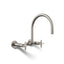 Billet® Two-hole wall-mount bridge kitchen sink faucet