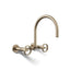 Billet® Two-hole wall-mount bridge kitchen sink faucet