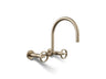 Billet® Two-hole wall-mount bridge kitchen sink faucet
