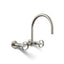 Billet® Two-hole wall-mount bridge kitchen sink faucet
