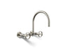 Billet® Two-hole wall-mount bridge kitchen sink faucet