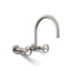Billet® Two-hole wall-mount bridge kitchen sink faucet