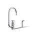 Billet® Single-handle bar sink faucet with two-function extended-reach spout and side sprayer