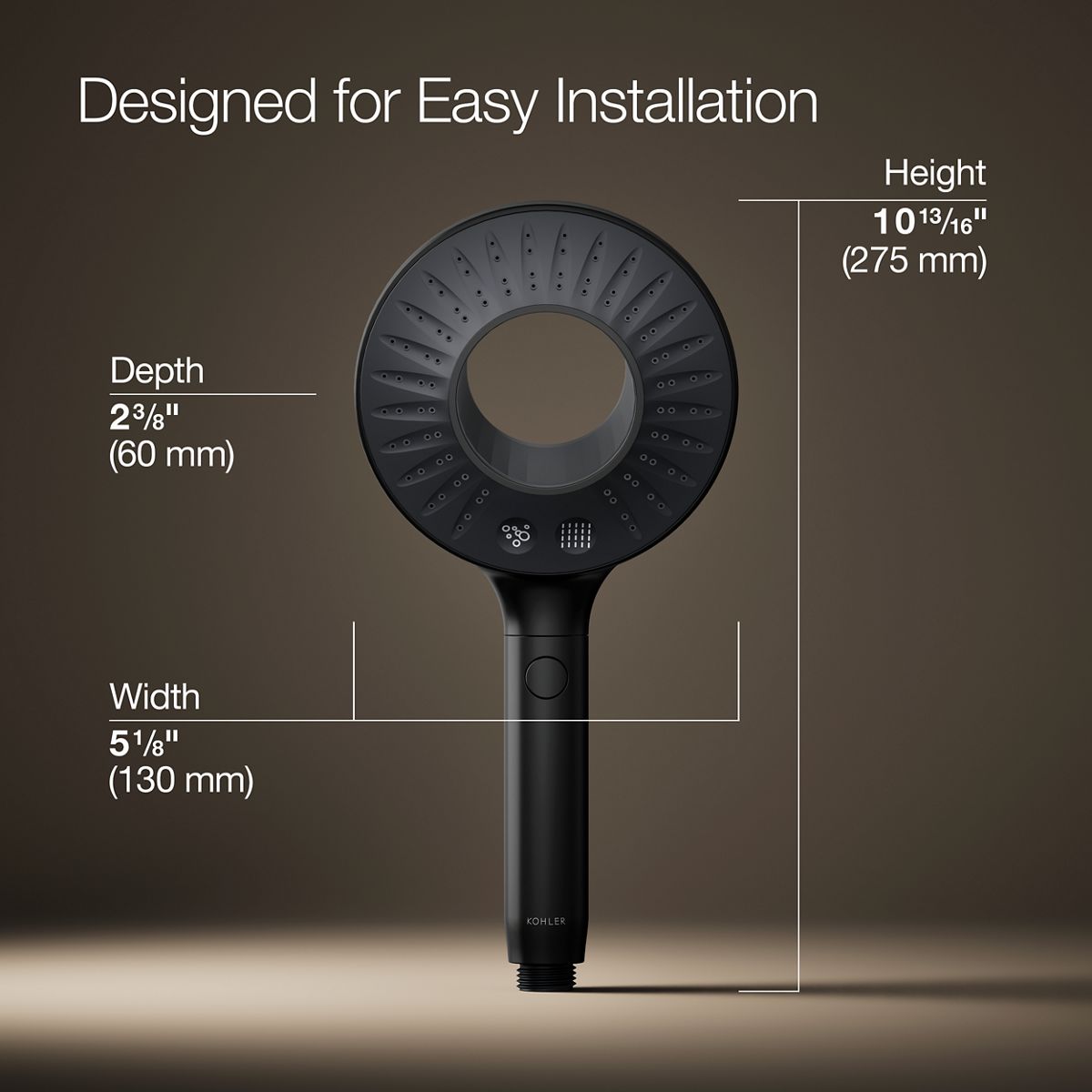 SpaViva™ Two-function handshower, 2.5 gpm