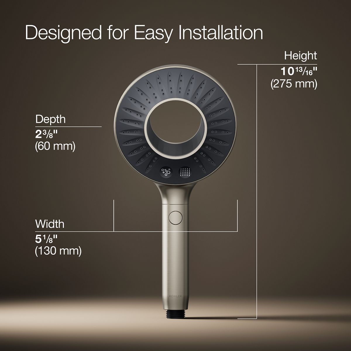 SpaViva™ Two-function handshower, 1.75 gpm