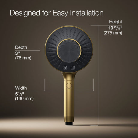 SpaViva™ Two-function handshower with all-in-one cleansing device, 1.75 gpm