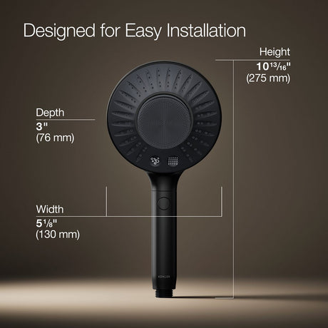 SpaViva™ Two-function handshower with all-in-one cleansing device, 1.75 gpm