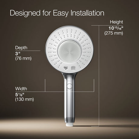 SpaViva™ Two-function handshower with all-in-one cleansing device, 1.75 gpm