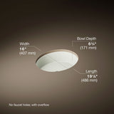 Verticyl® 19-1/4" oval undermount bathroom sink