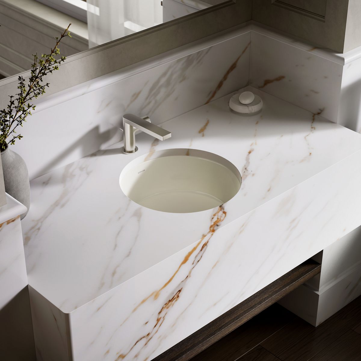 Verticyl® 15-3/4" round undermount bathroom sink