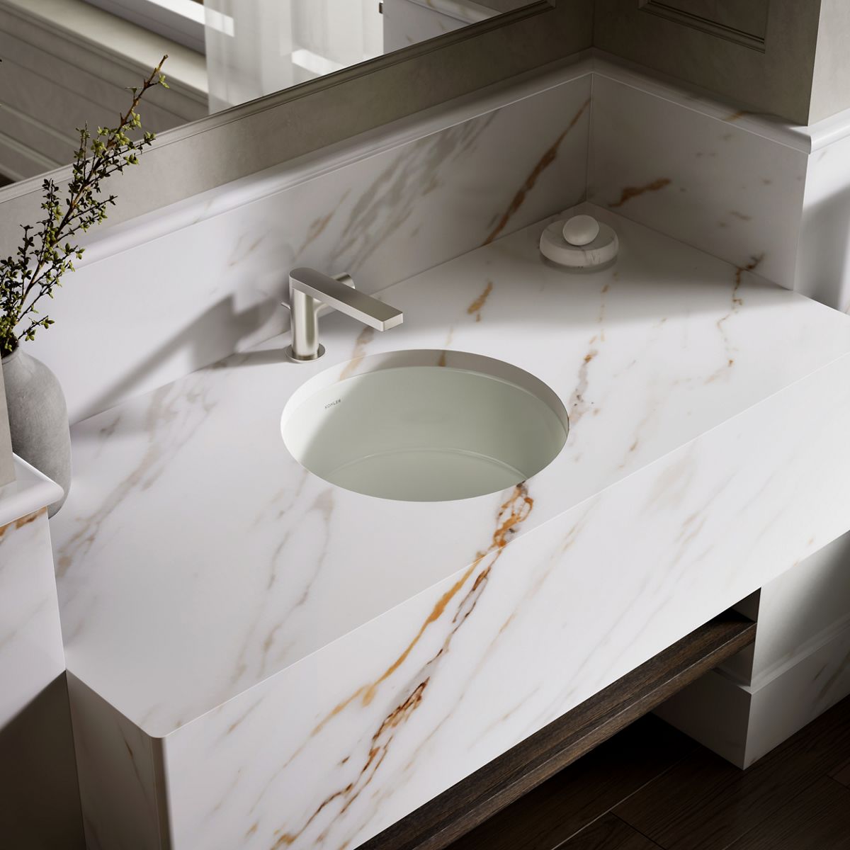 Verticyl® 15-3/4" round undermount bathroom sink