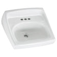 Lucerne® Wall-Hung Sink for Exposed Bracket Support With 4-Inch Centerset