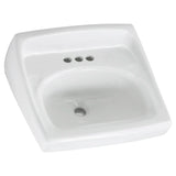 Lucerne® Wall-Hung Sink for Exposed Bracket Support With 4-Inch Centerset