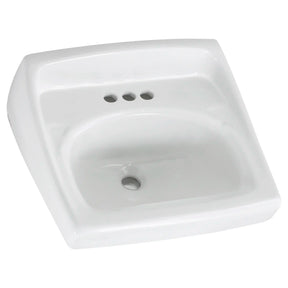 Lucerne® Wall-Hung Sink for Exposed Bracket Support With 4-Inch Centerset