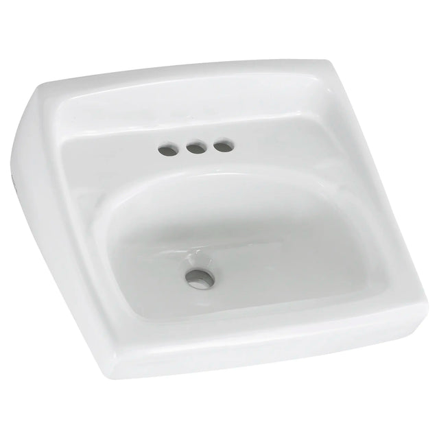 Lucerne® Wall-Hung Sink for Exposed Bracket Support With 4-Inch Centerset