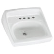Lucerne® Wall-Hung Sink With 8-Inch Widespread and Extra Right-Hand Hole