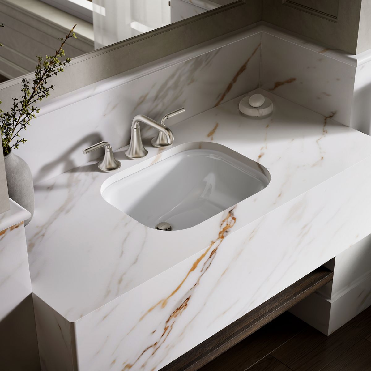 Tahoe® 20" rectangular undermount bathroom sink