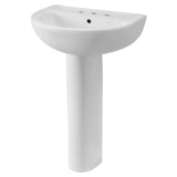 22-Inch Evolution 8-Inch Widespread Pedestal Sink Top and Leg Combination